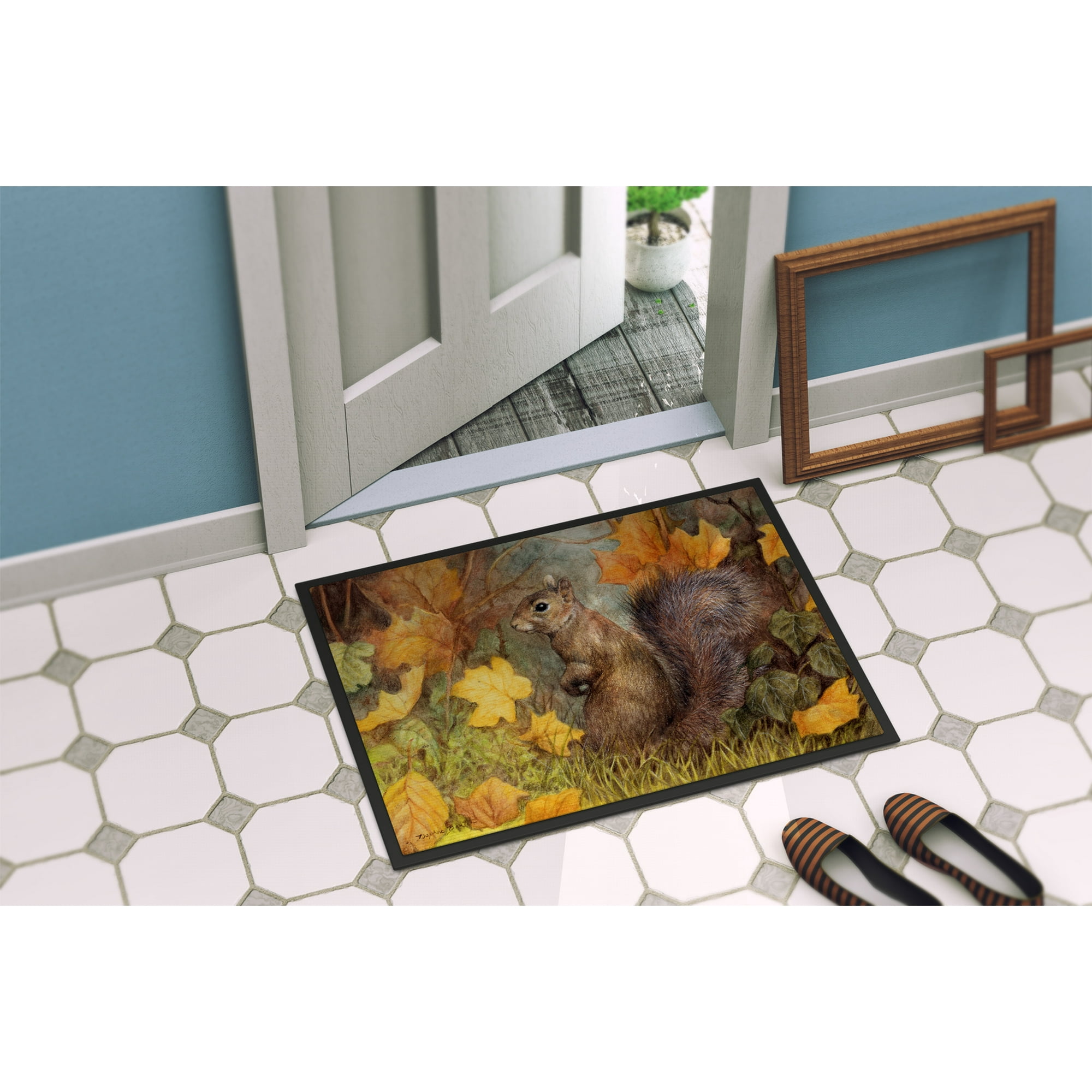 Carolines Treasures BDBA0097JMAT Grey Squirrel in Fall
