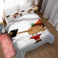 thumbnail image 1 of Housse de Couette Réversible Fraîcheur Beauté Imprimée Housse de Couette avec Fermeture Éclair, 3 Pcs, Microfibre Légère et Douce, 1 of 3