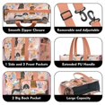 thumbnail image 3 of Teacher Tote Bag,Dachshund and Flower Teacher Utility Tote Bag,Large Work Tote Bags for Women with Multiple Pockets,Top Zipper Closure,13.8x10.6x6.7 Inch, 3 of 5