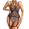 thumbnail image 1 of Gibobby Conjunto de lencería Conjunto Lencería Tanga Y Bralette con Relleno Stretch Encaje Moda Push Up, Brasier y Pantie Nightwear Pantys Sexy(Caqui, CH), 1 of 5