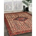 thumbnail image 3 of Ahgly Company Machine Washable Indoor Square Traditional Tomato Red Area Rugs, 7' Square, 3 of 7