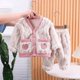 thumbnail image 3 of KEAIYOUHUO-pijamas de invierno para niños, ropa de dormir de lana gruesa para mantener el calor, ropa de dormir para primer cumpleaños, 3 of 4