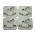 thumbnail image 2 of Del Silicón de Tableta de Del de 3D , A: 4 caballos perfecl Cera de aromaterapia molde de yeso, 2 of 8