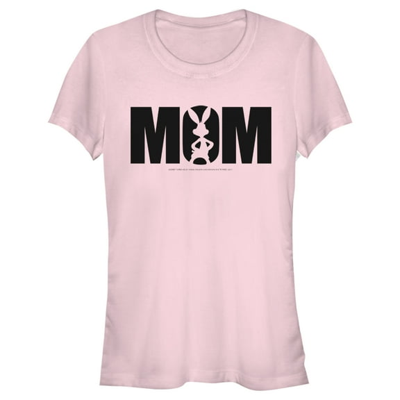 Junior's Looney Tunes Mother's Day Bugs Bunny Mom Graphic Tee Light Pink X Large