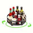 thumbnail image 3 of CAROOTU 360 ° Rotation des Condiments Métal Rack de Stockage Multicouches Condiments Tourne-Disque Épices Récipient Cuisine Fournitures, 3 of 7