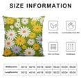 thumbnail image 5 of Creowell  Hello Spring Daisy Bloom with Grace Throw Pillow Covers,Home Sweet Home Flowers Cushion Case for Sofa Couch, 5 of 5