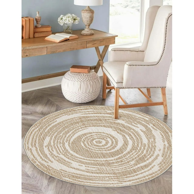 ECARPET Jute Style Area Rug for Bedroom, Living Room, Dining Room Merry Collection