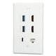 thumbnail image 5 of Placa de pared Cat, placa de pared de 6 puertos, placa de pared Ethernet, placa de pared Cat R, rendimiento de primer nivel, 5 of 12