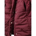 thumbnail image 5 of Ma Croix Womens Lightweight Alternative Down Puffer Coat Parka Jacket with Plush Lined Hood, 5 of 9