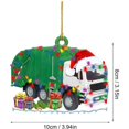 thumbnail image 2 of Navidad Decoración De Madera Camión Barco De Vapor Excavadora Camión De Bomberos Jeep Colgante Colgante Para Vacaciones Familiares Regalo De Fiesta De Navidad Eigraketly HA040840-01, 2 of 6