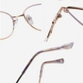 thumbnail image 5 of Women Cat Eye Anti-blue Light Reading Glasses Metal Presbyopia Glasses Fashinable Readers Silver Eyeglasses Frame, 5 of 6