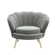thumbnail image 1 of Sofá individual,Sofá individual,reposabrazos moderno y suave,muebles para dormitorio,Sillón Reposabrazos Sillón Lotus Chair,Silla decorativa con capitoné circular Asientos Gris, 1 of 8