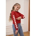 thumbnail image 2 of Sherrylily Girls Kids Crop Tops Long Sleeve Daisy Printed Fashion Pullover, 2 of 6