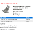 thumbnail image 2 of Right Steering Knuckle - Compatible with 2006 - 2010, 2012 - 2014 Volkswagen Passat 2007 2008 2009 2013, 2 of 2