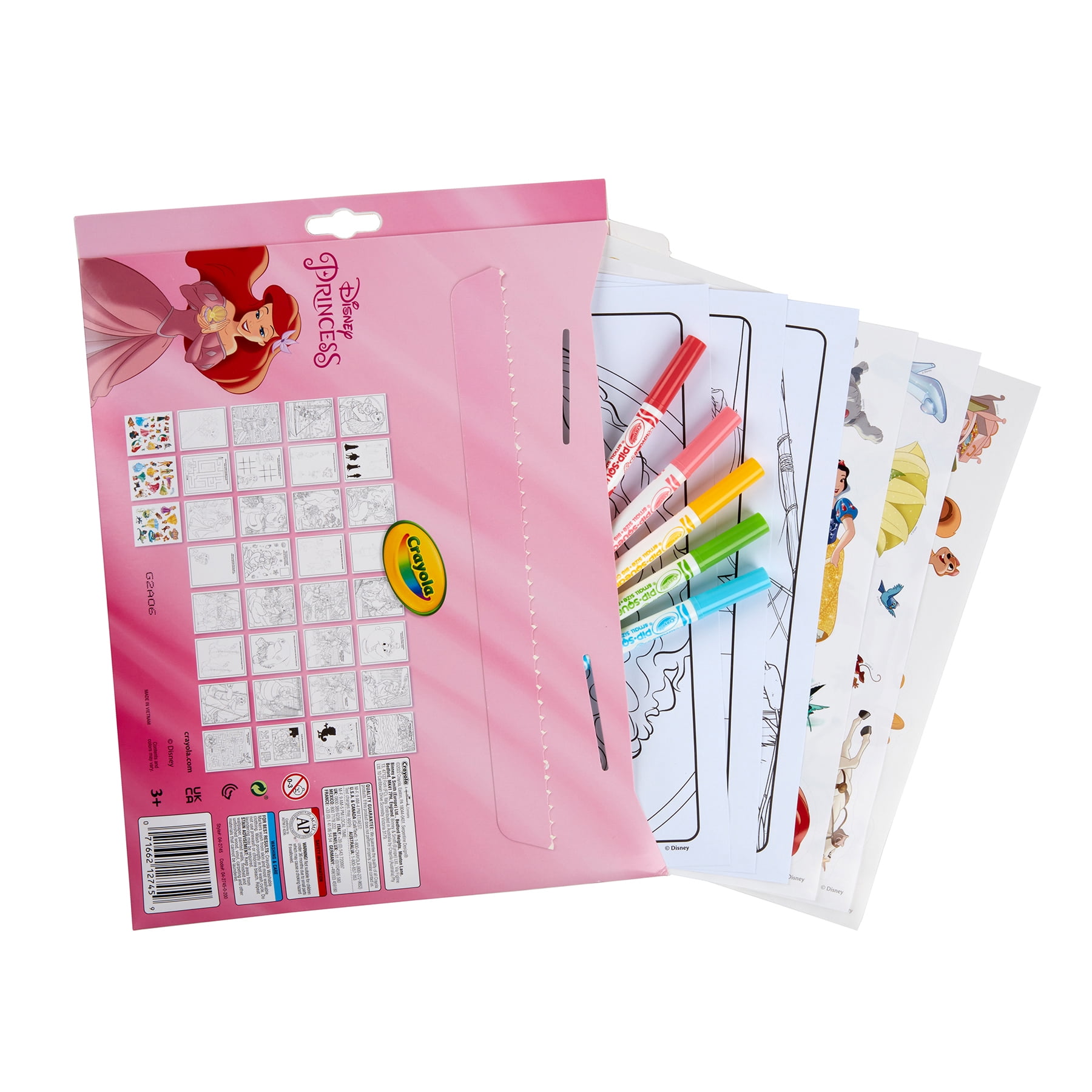 Crayola Color & Sticker Activity Set, Princess, 3 Sets