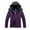 Purple, variant on Womens Coats Outerwear Winter Women's Outdoor Sprint Coat with Plush and Thickened Windproof Cycling Warm Cotton Coat Hooded Coat