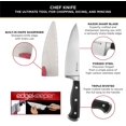 thumbnail image 3 of Sabatier - Cuchillo Santoku de acero inoxidable forjado con vaina de afilado automático EdgeKeeper, Cuchillo de chef, 8", Negro, 1 pieza, 1, 3 of 4