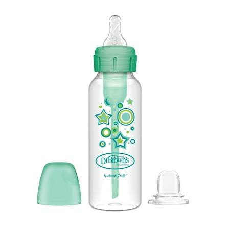 UPC: 0072239317372 | Dr. Brown s Natural Flow Anti-Colic Options+ Narrow Sippy Bottle Starter Kit 8oz/250mL with Level 3 Medium-Fast Flow Nipple and 100% Silicone Soft Sippy Spout 6m+ Green