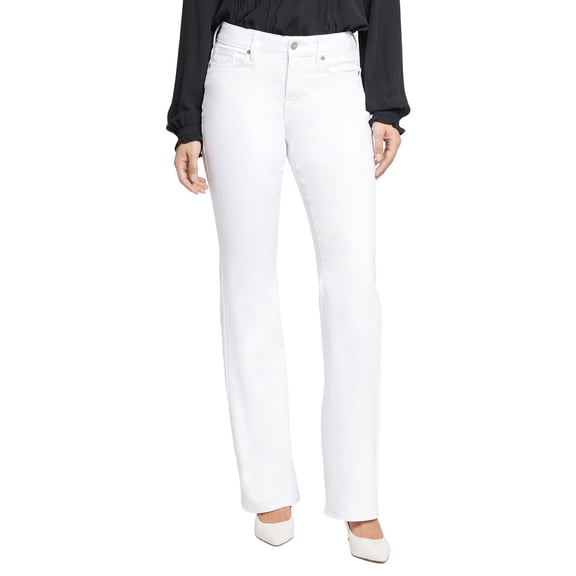 NYDJ womens Blake High-Rise Optic White Slim Jean, 10