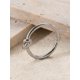thumbnail image 3 of 1pc Simple & Personalized Stainless Steel Knotted Open Ring, 3 of 4