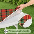 thumbnail image 5 of Red Green Checkerboard Checkered Pattern Round Fitted Tablecloth with Elastic Edge,Dining Table Cover Waterproof,Outdoor Round Tablecloth for Camping,Dining,Indoor and Outdoor, 5 of 7