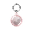 thumbnail image 1 of Funda transparente para AirTag Finder con llavero, compatible con soporte para llavero AirTag, funda protectora de cuerpo completo para mini rastreador para dispositivos AirPods de coche, funda AirTag con llavero, rosa BANYUO Electrónica, 1 of 4