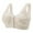 Beige, variant on Plus Size Front Hook Bra - Wireless Push-Up Comfort, Full Coverage for Mature Women,Color: Beige Size: 46