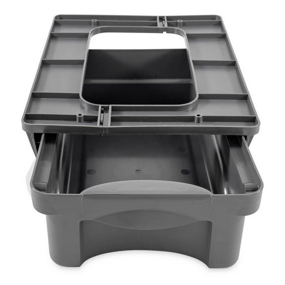 Camco Camper/RV Pop-A-Drawer | Features Built-In Locking Tabs & Pull Handle | Charcoal, Polymer (43450)