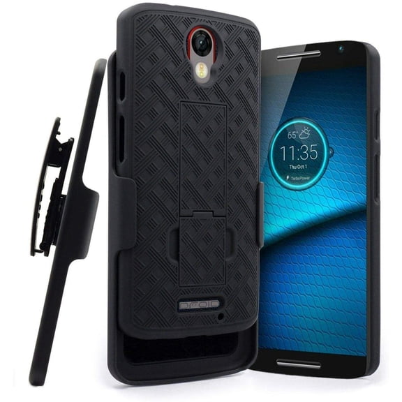 Motorola Droid Turbo 2 Belt Clip Holster Case - Black