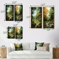thumbnail image 4 of Designart "Forest Canopy Portrayed Trees in Harmony III" Trees Framed Wall Art Set Of 2 - Green Landscapes Framed Canvas Set For Living Room Decor, 4 of 7