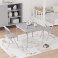 thumbnail image 1 of Versatile para niños' muebles: folding mesa y 2 sillas set - durable, space-saving design - ideal para para boys y girls - gris color, 1 of 7