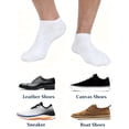 thumbnail image 5 of DOVACKA Men's Low Cut No Show Ankle Socks, Cotton Non-Slip with Arch Support & Breathable Mesh, Size 9-12/13-15 for Sneakers, 5 of 7