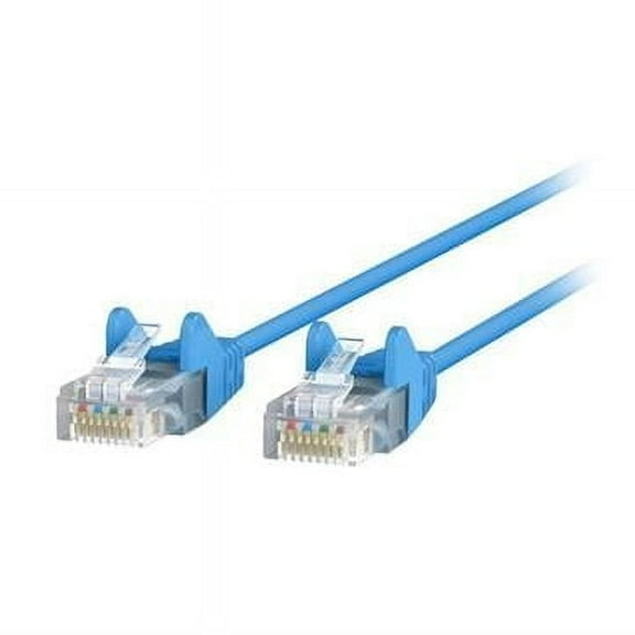 10 ft. Cat6 Slim 28 AWG UTP Snagless Patch Network Cable, Blue
