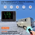 thumbnail image 6 of Diesel Air Heater,5KW 12V Mini Parking & Camping Heater with LCD Display & Remote Control,Fast Heating for RV Truck, Boat, Bus, Car Trailer, Motorhomes, Caravans, 5L, 6 of 7