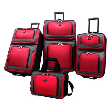 U.S. Traveler New Yorker 4-Piece Luggage Set