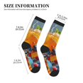 thumbnail image 3 of Vsdgher Refreshing Fruit Infused Drinks Unisex Crew Socks Lightweight Breathable Ventilation Ankle Socks, Mid-calf socks for Daily, 3 of 7