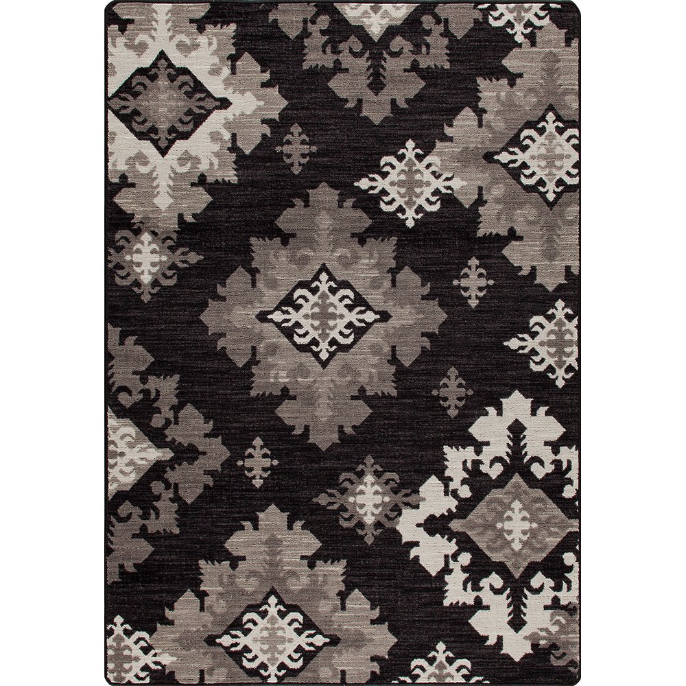 Milliken Mix & Mingle Area Rug Highland Star Onyx Stainmaster Stylized