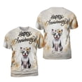 thumbnail image 3 of Happy Anniversary Boston Terrier Celebrates Wedding Love Family Party All Over Print 3D Shirt Unisex Merch Gentleman Dog Lover Gifts - 01015, 3 of 6