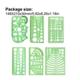 thumbnail image 2 of ZheElen 1 Set Circle Stencil Plastic High-quality Convenient Use Eye-catching Templates for Drafting Exquisite Appearance Long Lifespan Type 3, 2 of 7