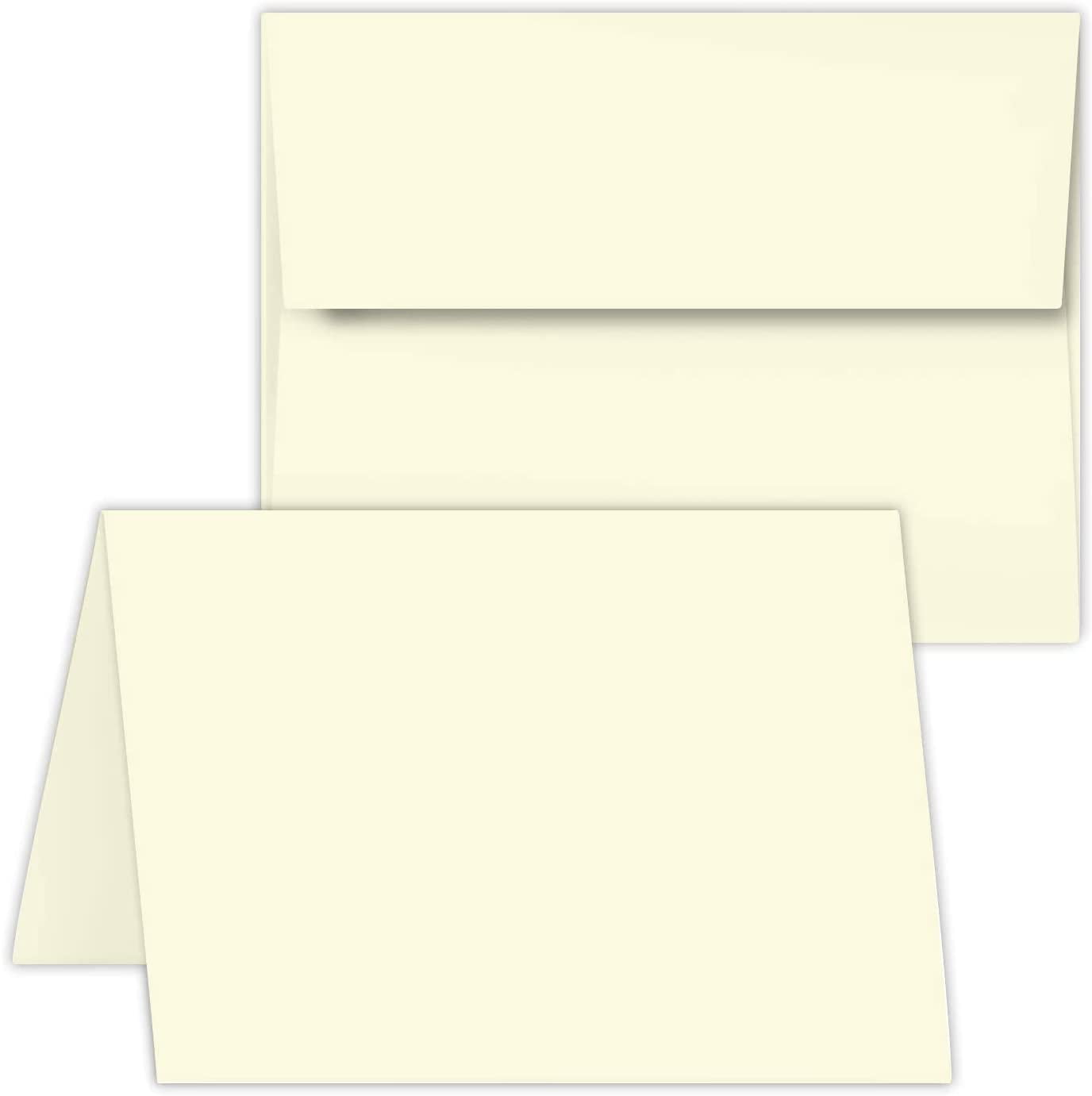 Blank Inside 3 designs 4 x 5 With white  Envelopes Embossed Notecards 6 ivory 