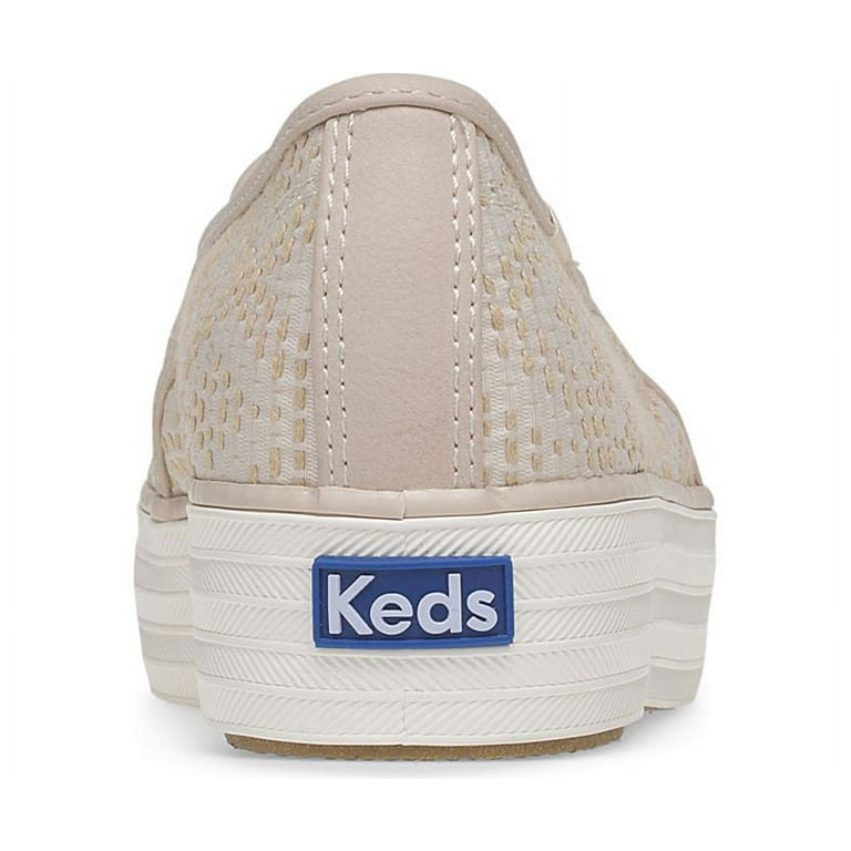 Keds Womens Triple Decker Matte Shine Slip On Sneakers Walmart