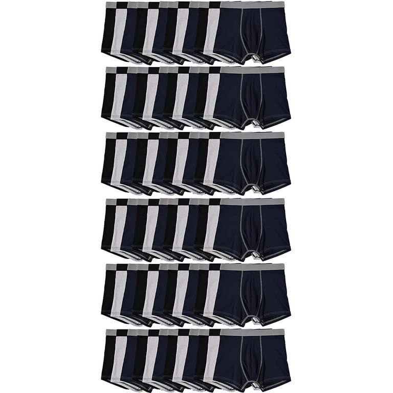 Buy BILLIONHATS 72 Pieces of Mens Regular Boxer Briefs Underwear, 100%  Cotton, Wholesale Bulk Lot Assortment, Assorted Sizes (Assorted, 72 Pack)  at