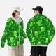 thumbnail image 4 of Fotbe St Patrick's Day2 Chaqueta con Protección Solar UPF 50+ para Hombre y Mujer, Camisa con Capucha y Bolsillos-X-Large, 4 of 7