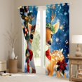 thumbnail image 3 of Castle Fairy Cartoon Bow Deer Black Out Curtains for Kids,Happy New Year Curtains Pack of 2 (42x63 Each),Merry Christmas Bedroom Curtains,Luxury Bedroom Decor, 3 of 6