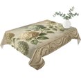 thumbnail image 2 of Vintage Hydrangeas Table Cloth Waterproof Tablecloths, Brown Retro Floral Botanical Farmhouse Tablecloth Dining Table Cover for Kitchen Party Tabletop Outdoor, Rectangle Tablecloth 52x70 Inch, 2 of 9