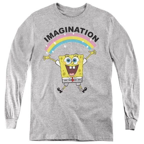 Spongebob Simple Imagination Youth Long Sleeve T shirt