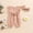 Pink, variant on Beilxfa Baby Girl Clothes Outfits Infant Summer Bowknot Ruffle Sleeveless Jumpsuit Cotton Linen Newborn One-Piece Rompers with Headband