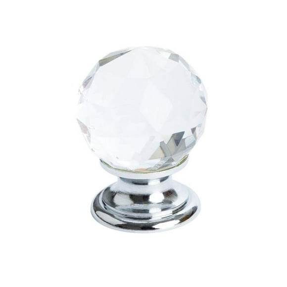 Berenson 7042-926-C Europa Zinc Knob - Polished Chrome with Transparnet