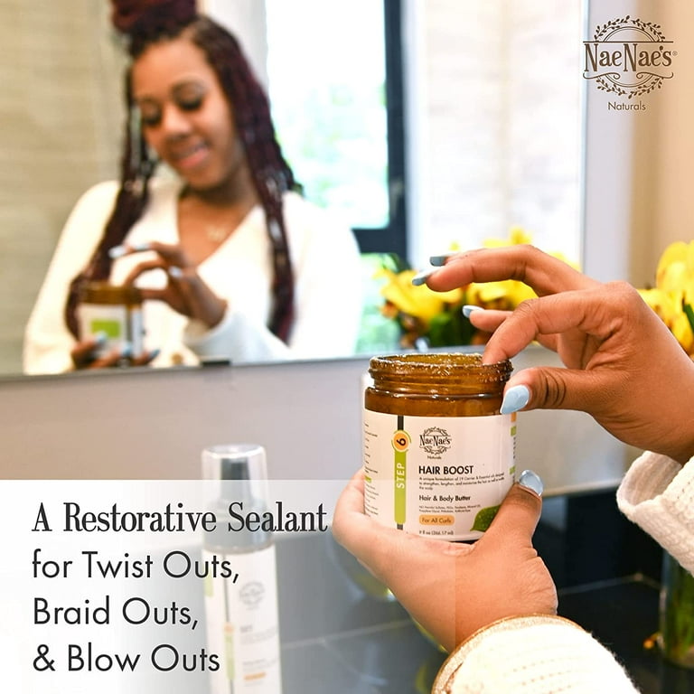 Nae Nae s Naturals STEP 6 BOOST Hair Boost Body Butter All Natural Curly Hair 19 All Natural Ingredients Handmade Hair Treatment