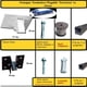 thumbnail image 3 of Tendedero Plegable para Ropa - Montaje en pared - Kit - Color Blanco. (Cable de Acero, 6 líneas), 3 of 4